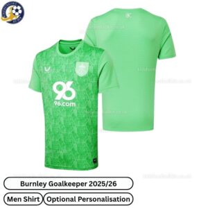 Burnley Goalkeeper Men Football Shirt 2025_26-over view WITH TAG