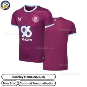 Burnley Home Men Football Shirt 2025/26 - Over View WITH TAG