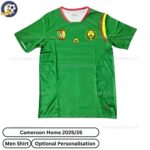 Cameroon 25/26 Home Men Football Shirt - Front View - TAG