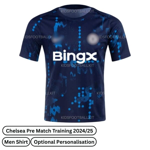 Chelsea Pre Match Training Men Football Shirt 2024/25 (Front view)
