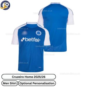 Cruzeiro Home Men Football Shirt 2025_26 - over view WITH TAG