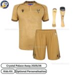 Crystal Palace Away Kids Football Kit 25_26- front view with socks