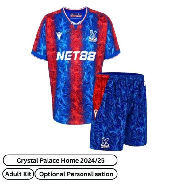 Crystal Palace Home Adult Football Kit 2024/25 - Front view