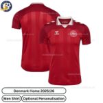 Denmark Home Men Football Shirt 2025 - Over View WITH TAG