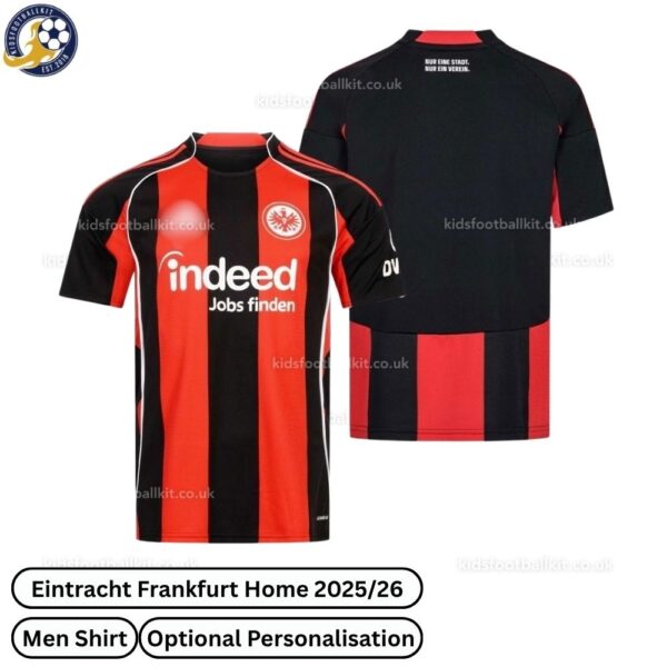 Eintracht Frankfurt Home Men Football Shirt 2025_26-over view WITH TAG