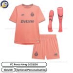 FC Porto Away Kids Football Kit 2025/26 (With Socks) - Front View (TAG)