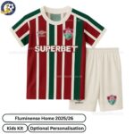 Fluminense Home Kids Football Kit 2025/26 - Front View - TAG