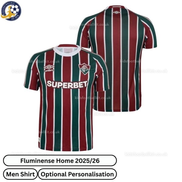 Fluminense Home Men Football Shirt 2025/26 - Over View WITH TAG