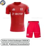 Fulham United Goalkeeper Kids Football Kit 2025_26-front view WITH TAG