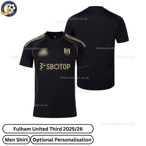 Fulham United Third Men Football Shirt 2025_26-over view WITH TAG