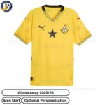 Ghana 25/26 Away Men Football Shirt - Front View - TAG