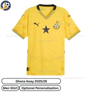 Ghana 25/26 Away Men Football Shirt - Front View - TAG
