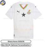 Ghana 25/26 Home Men Football Shirt - Front View - TAG