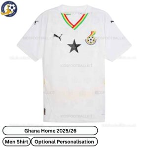 Ghana 25/26 Home Men Football Shirt - Front View - TAG