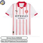 Girona Home Men Football Shirt 2025/26 - Front View - TAG