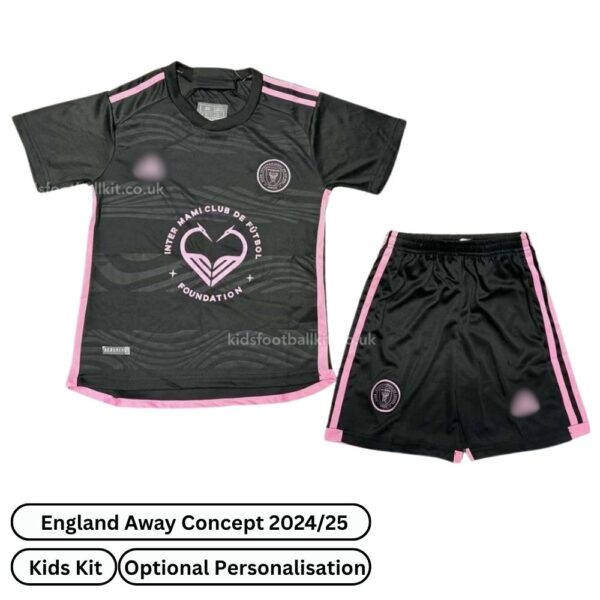 Inter Miami Away Concept Kids Football Kit 2024/25 (No Socks) - Over view