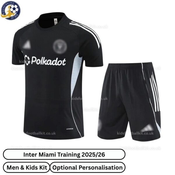 Inter Miami Black Training Kids Football Kit - TAG