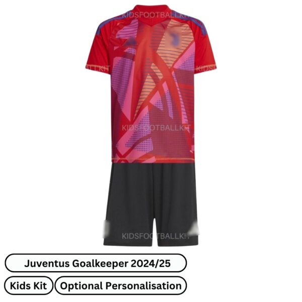 Juventus Goalkeeper Kids Football Kit 2024/25 (Front view)