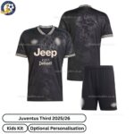 Juventus Third Kids Football Kit 2025_26 - over view WITH TAG