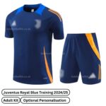Juventus Training Kids Football Kit 2024/25 - Royal Blue (Front view)