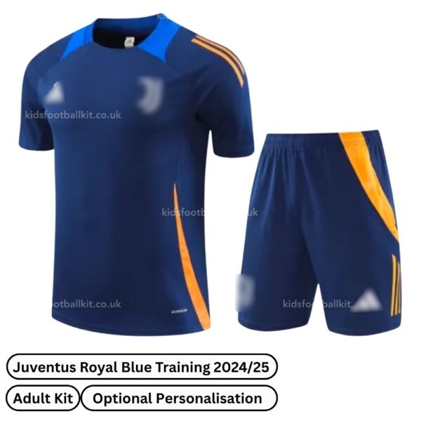 Juventus Training Kids Football Kit 2024/25 - Royal Blue (Front view)