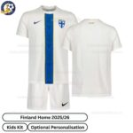 Finland HOME Kids Football Kit 2025/26 - Over View WITH TAG