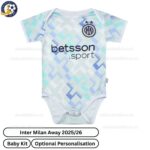 Inter Milan Away Baby Football Kit 2025/26 - Front view WITH TAG