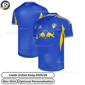 Leeds United Away Men Football Shirt 2025/26 - Over View WITH TAG