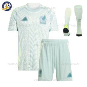 Mexico Away Kids Football Kit 202425 - front view with socks