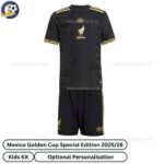 Mexico Golden Cup Special Edition Kids Football Kit 2025/26 - Front View - TAG