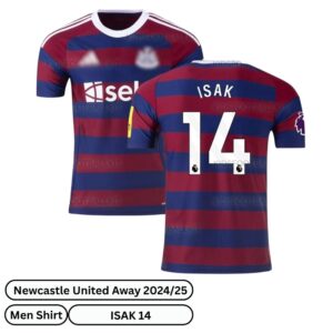 Newcastle United Away Men Football Shirt 2024/25 - ISAK 14 (over view)
