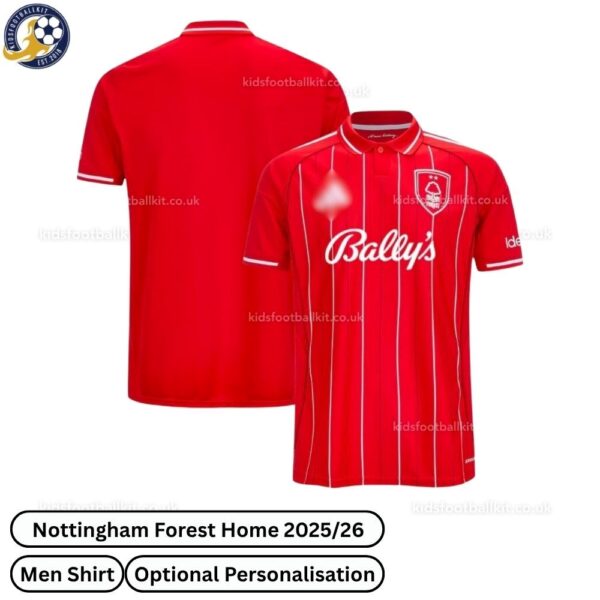 Nottingam Forest Home Men Football Shirt 25_26-over view - TAG