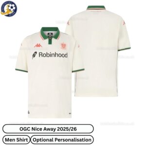 OGC Nice Away Men Football Shirt 2025_26-over view WITH TAG