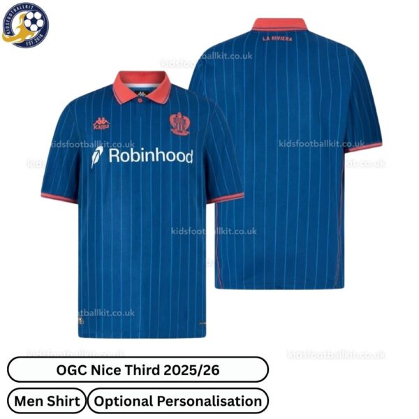 OGC Nice Third Men Football Shirt 2025_26-over view WITH TAG