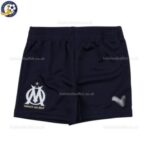 Olympique Marseille Away Kids Football Short 2025_26 -front view-b