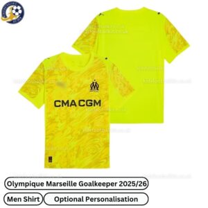 Olympique Marseille Goalkeeper Men Football Shirt 2025_26 – Yellow