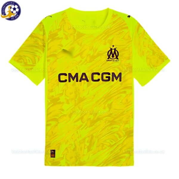 Olympique Marseille Goalkeeper Men Football Shirt 2025_26 – Yellow -front view-b