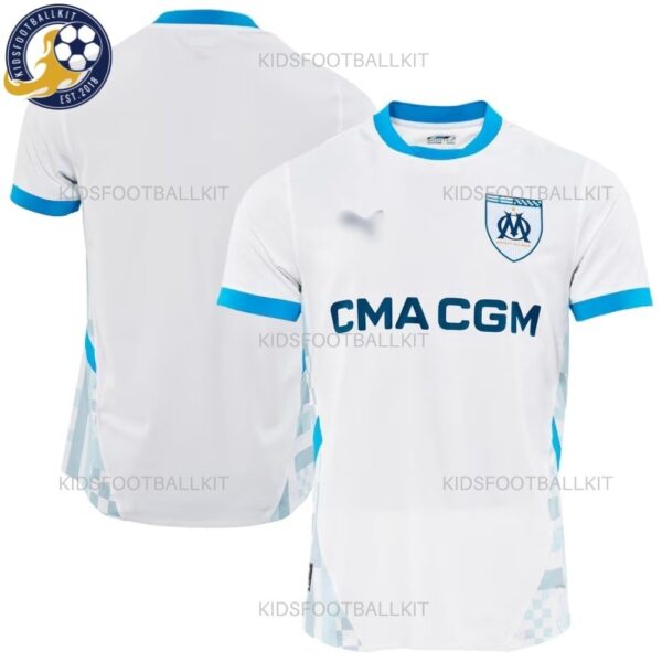 Olympique Marseille Home Men Football Shirt 2024_25-over view-b