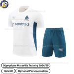 Olympique Marseille Training Kids Football Kit 2024_25 – White-front view-b