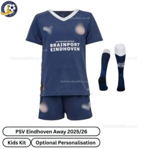 PSV Eindhoven Away Kids Football Kit 2025_26 (With socks)-front view-b