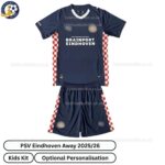 PSV Eindhoven Away Kids Football Kit 2025_26-front view-b