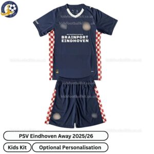 PSV Eindhoven Away Kids Football Kit 2025_26-front view-b