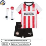 PSV Eindhoven Home Kids Football Kit 2025_26-front view-b