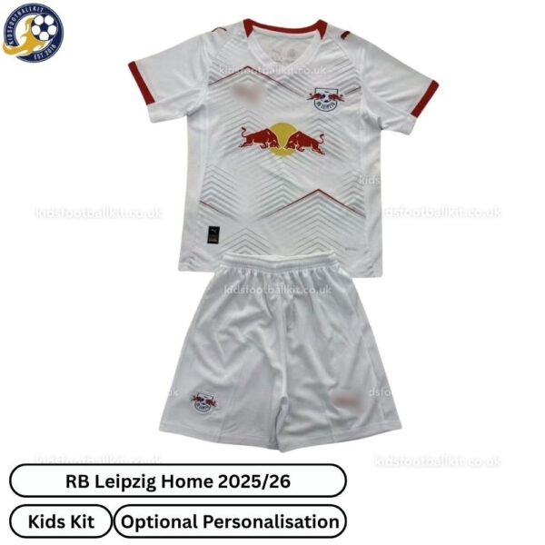 RB Leipzig Home Kids Football Kit 2025_26-front view-b