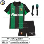 RC Lens Away Kids Football Kit 2025_26-front view-b