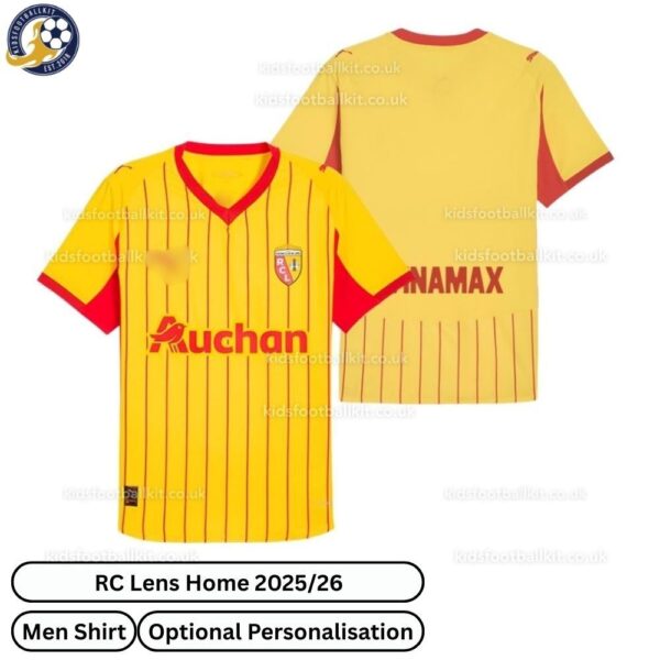 RC Lens Home Men Football Shirt 2025_26-over view-b