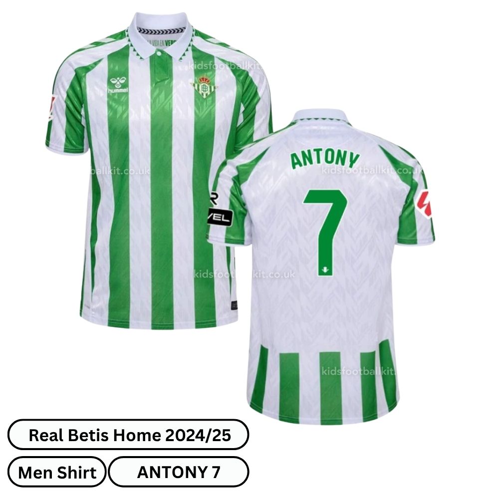 Real Betis Antony 7 Home Men Shirt 24/25 | Birthday Gift