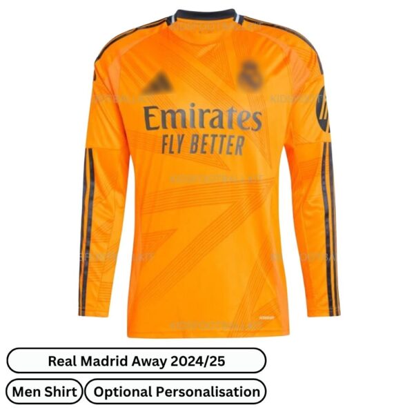 Real Madrid Away Men Football Shirt 2024/25 (Front view)