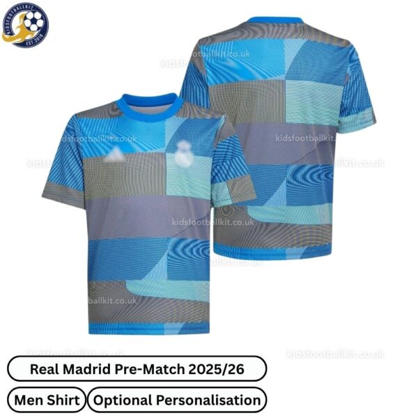Real Madrid 25/26 Pre-Match Men Football Shirt - Over View WITH TAG