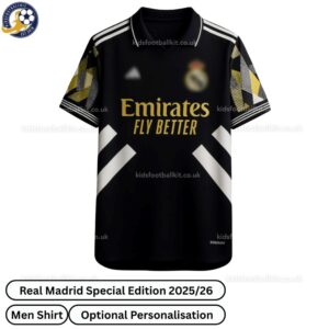 Real Madrid 25/26 Black Special Edition Men Football Shirt - TAG